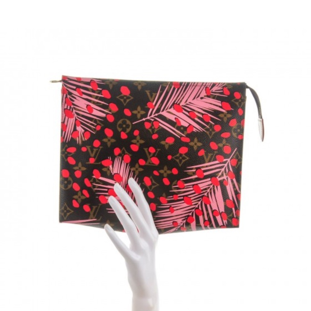 🌴🦩 Louis Vuitton Limited Edition Toiletry 26 Sugar Pink Poppy Jungle Dots